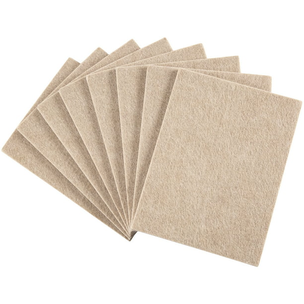 4 Heavy Duty Sticky Self Adhesive Felt Sheets 6" X 4-1/2" for Sofa Furniture